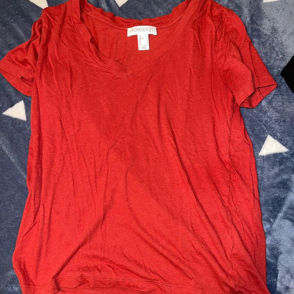 Burnt orange forever 21 shirt